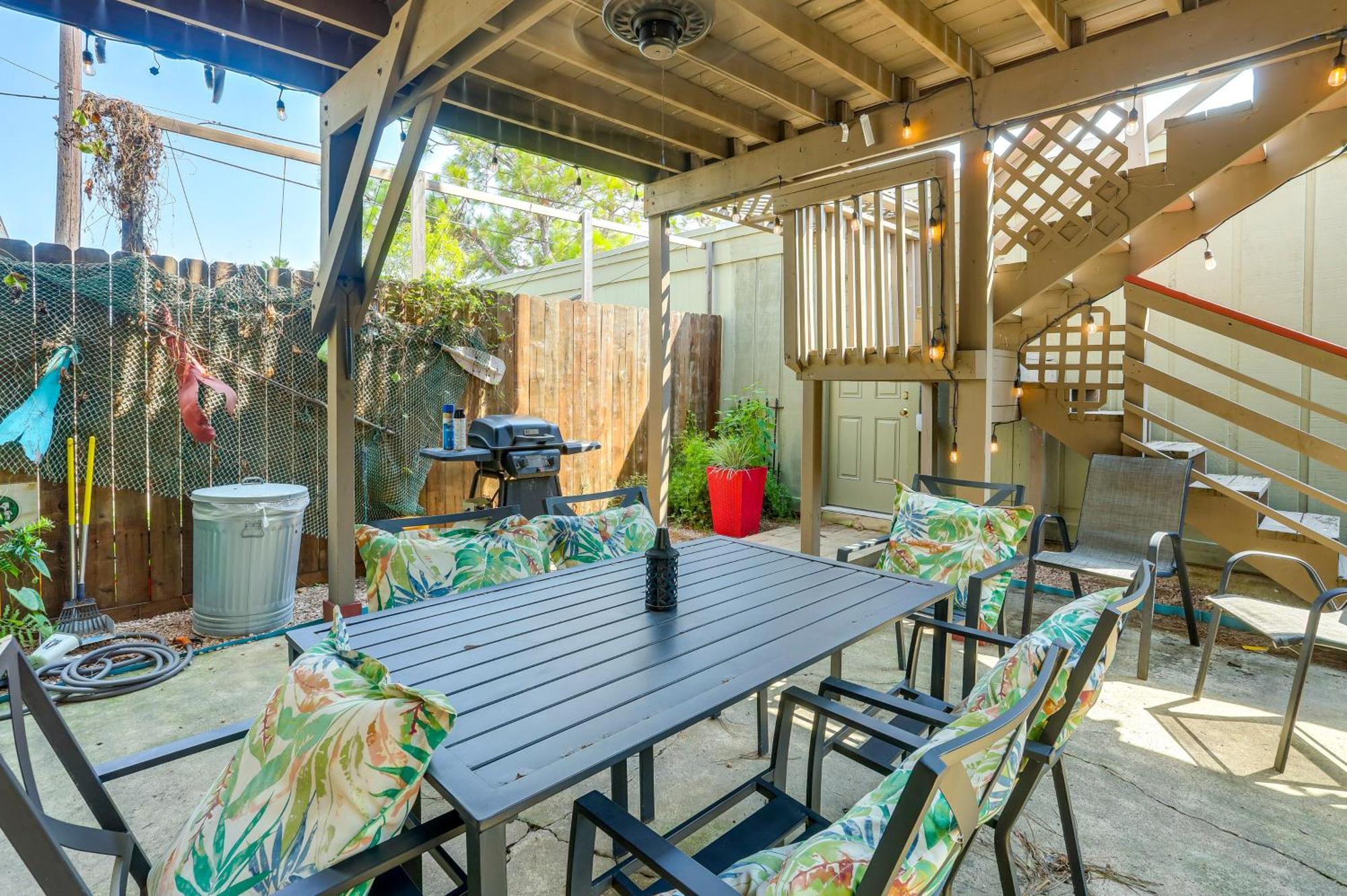 Townhome Near Beach In Galveston Furnished Patio! Exterior photo